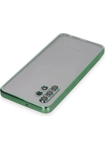 Samsung Galaxy A32 Kılıf Lensli Silikon - Yeşil modelleri