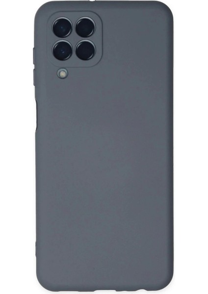 Samsung Galaxy M33 Kılıf Nano Içi Kadife Silikon - Gri