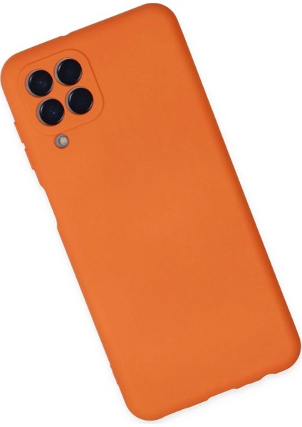 Samsung Galaxy M33 Kılıf Nano Içi Kadife Silikon - Turuncu fiyatları