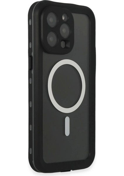 iPhone 15 Pro Kılıf Red Pepper Magneticsafe Su Geçirmez Kılıf - Siyah-Gri fiyatları