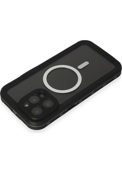 iPhone 15 Pro Kılıf Red Pepper Magneticsafe Su Geçirmez Kılıf - Siyah-Gri fırsatları