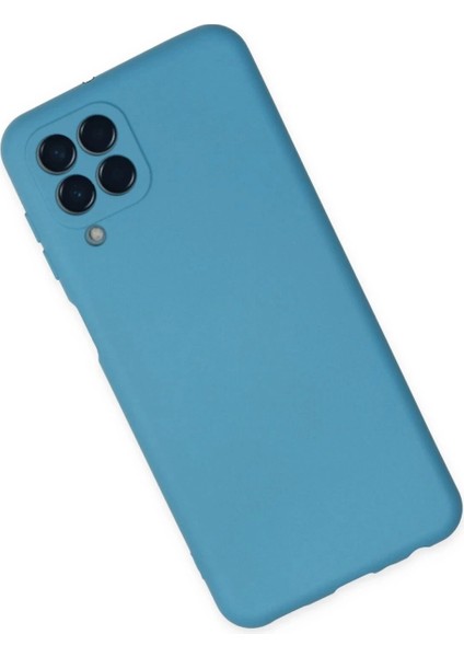 Samsung Galaxy M33 Kılıf Nano Içi Kadife Silikon - Mavi fiyatları