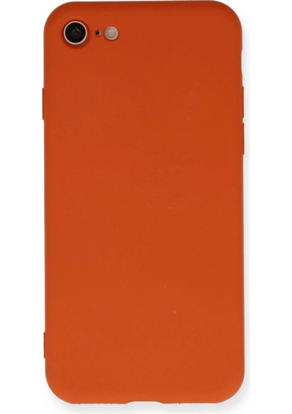 iPhone 7 Kılıf Nano Içi Kadife Silikon - Kırmızı