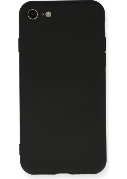 iPhone 7 Kılıf Nano Içi Kadife Silikon - Siyah