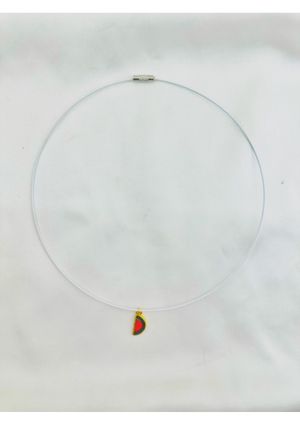 Gazze Kolye Beyaz Ipli