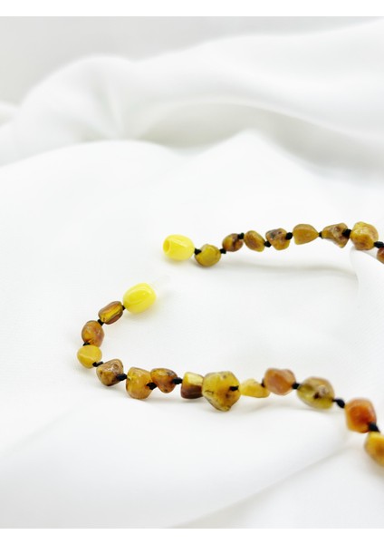 Ham Kehribar Bebek Kolye