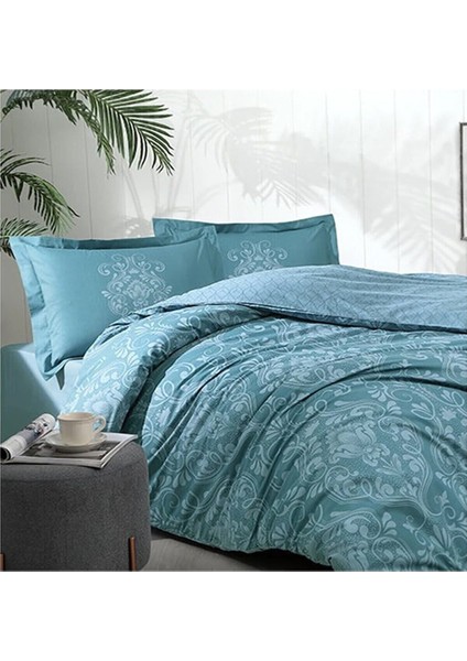 Antico Petrol Çift Kişilik Uyku Seti 9472