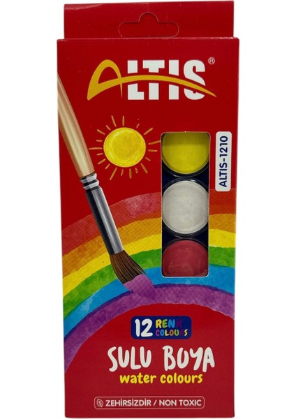 Altıs 12 Renk Sulu Boya Büyük Boy 1210 fiyatları