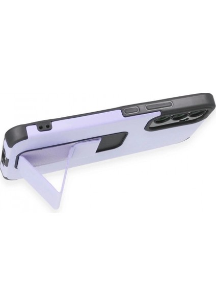 Samsung Galaxy A54 5g Kılıf Mega Standlı Silikon - Lila fırsatları