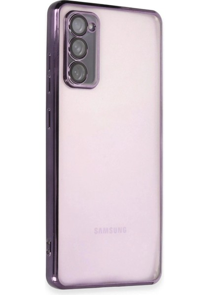 Samsung Galaxy S20 Fe Kılıf Lensli Silikon - Mor