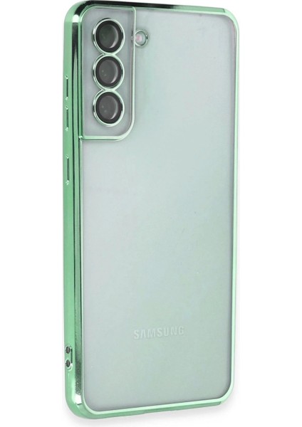 Samsung Galaxy S21 Fe Kılıf Lensli Silikon - Yeşil fiyatları