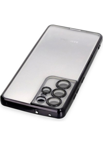 Samsung Galaxy S21 Ultra Kılıf Lensli Silikon - Siyah modelleri