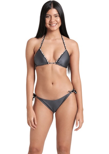 Solid Bikini Triangle Kadın Bikini Takımı