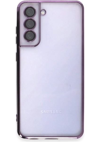 Samsung Galaxy S21 Fe Kılıf Lensli Silikon - Mor fiyatları