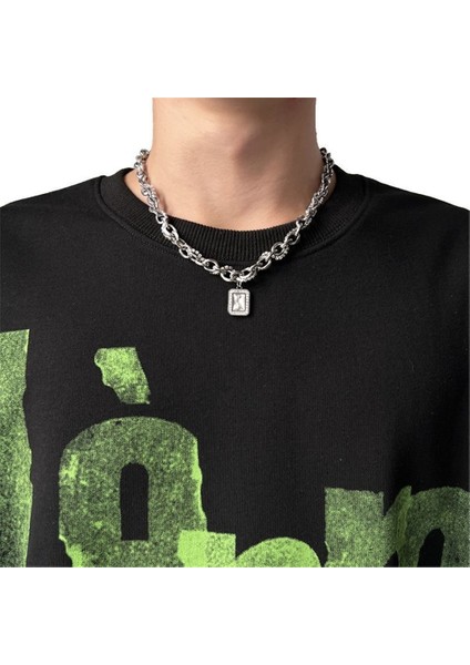 Soğuk Stil Değerli Taş Erkek Kolye Niş Tasarım Hip Hop Köprücük Kemiği Kolye (Yurt Dışından) modelleri