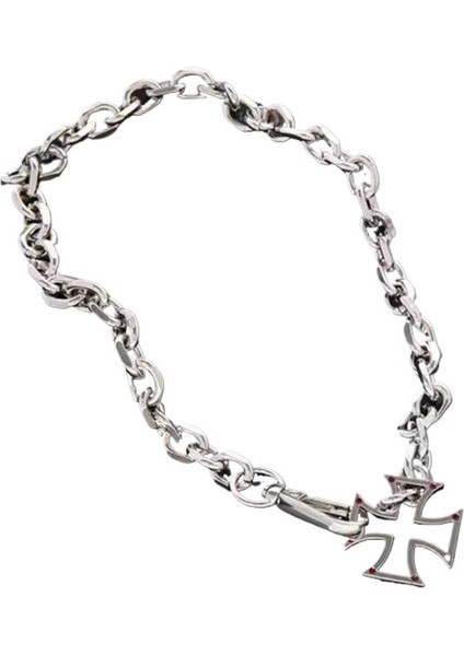 Içi Boş Haç Kolye Kısa Avrupa ve Amerikan Hip-Hop Niş Küba Zinciri (Yurt Dışından) modelleri