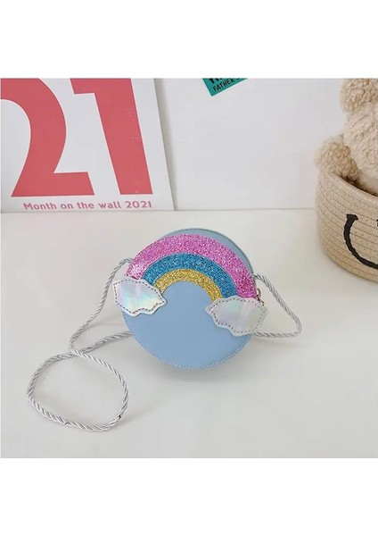 Çocuk Çantası Ilkokul Karikatür Sevimli Gökkuşağı Para Cüzdanı Mini Crossbody Çanta Kızlar Için Çocuklar Için (Yurt Dışından)