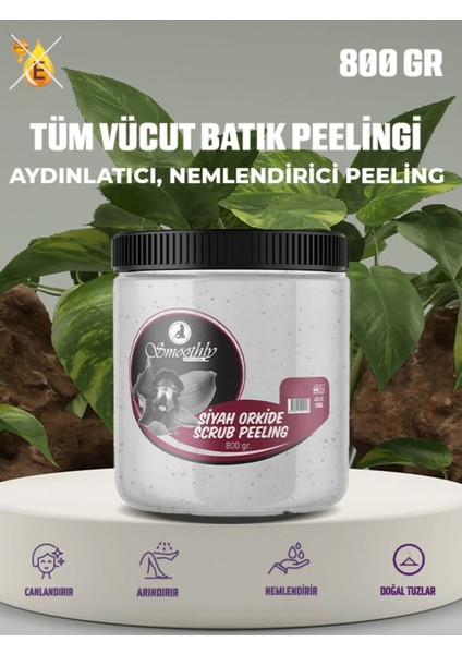 Siyah Orkide Özlü Canlandırıcı & Yumuşatıcı El Ayak ve Vücut Bakım Peelingi 800GR