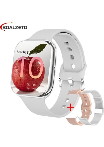 Yeni Saat 9 Gps Izleme Akıllı Izle Erkek Kadın Kalp Hızı Vücut Sıcaklığı Izleme Bluetooth, Android Için Su Geçirmez Aramalar Ios Renk: Gümüş Mesh (Yurt Dışından)