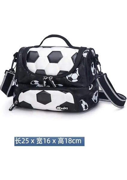 Yeni 3D Sevimli Ortopedik Okul Çantası Erkek Karikatür Futbol Sırt Çantası Çocuklar Çocuklar Yüksek Kapasite Su Geçirmez 1-3 Sınıf Schoolbagcolor: Beyaz Öğle Yemeği Çantası (Yurt Dışından)