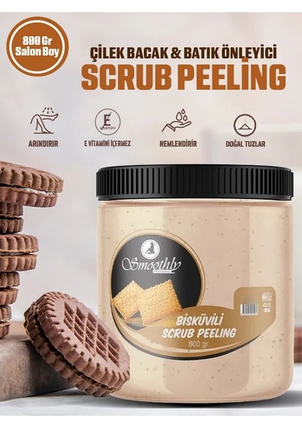 Bisküvi Aromalı Canlandırıcı & Yumuşatıcı El Ayak ve Vücut Bakım Peelingi 800GR