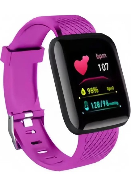 D13 Pro Max -Bluetooth Çağrıları/spo2 Monitör/uyku Tracker, Fitness Mesajı Alertsmusic Control, 116PLUS Yükseltme Renk: Mor (Yurt Dışından)