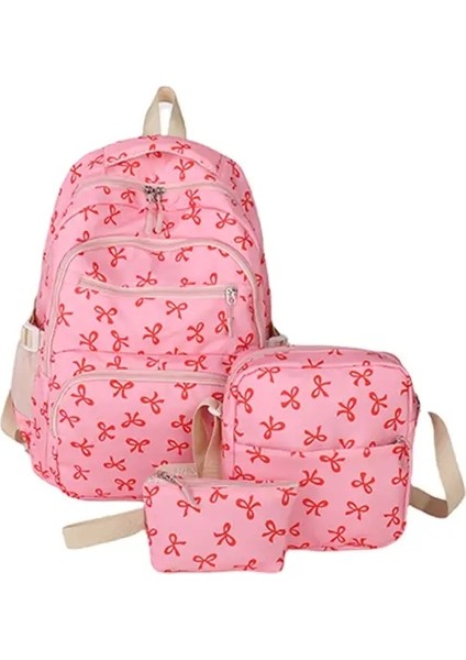 Çocuklar Için Sırt Çantası Kız Sevimli Sırt Çantası Yay Tam Seyahat Çantaları Hafif Sırt Çantası Sınıf Çantaları Kız Okul Çantası Mochila Рюкзак Kese Renk: Roseo (Yurt Dışından)
