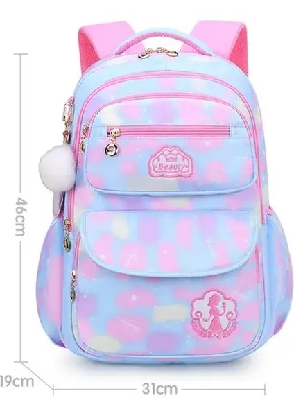 Çocuk Omuz Çantası Kız Sırt Çantası Okul Çantası Mor Seyahat Genç Okul Çantası Birincil Kawaii Sevimli Su Geçirmez Çocuk Kız Sırt Çantası Renk: Büyük Mavi (Yurt Dışından)