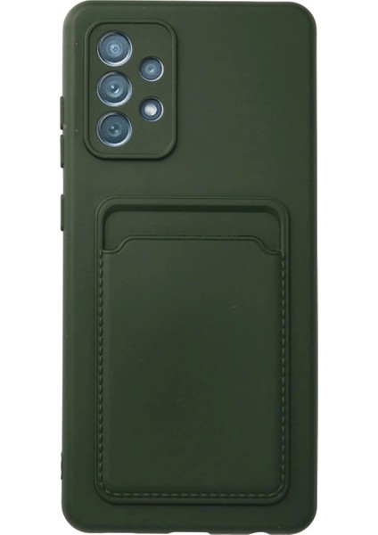 Samsung Galaxy A23 4g Kılıf Kelvin Kartvizitli Silikon - Koyu Yeşil