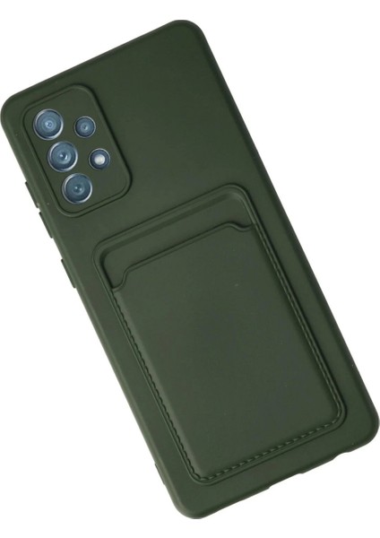 Samsung Galaxy A23 4g Kılıf Kelvin Kartvizitli Silikon - Koyu Yeşil modelleri