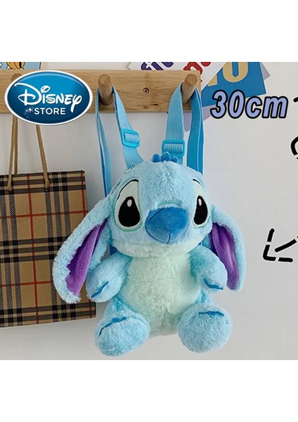 Yeni Disney Peluş Sırt Çantası Ins Japon Mavi Dikiş Komik Karikatür Büyük Kapasiteli Öğrenci Sırt Çantası Anaokulu Çantası Çocuk Hediye Renk: Dikiş Çantası 08 (Yurt Dışından)