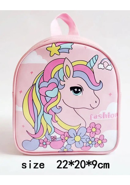 Unicorn Sırt Çantası Çocuk Kızların Açık Snackbags Moda Çocuk Anaokulu Karikatür Okul Çantası Benzersiz Hediye Backpackscolor: Mor (Yurt Dışından)