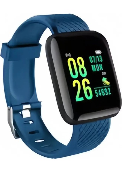 D13 Pro Max -Bluetooth Çağrıları/spo2 Monitör/uyku Izleyici, Fitness Mesajı Alertsmusic Control, 116PLUS Yükseltme Renk: Mavi (Yurt Dışından)