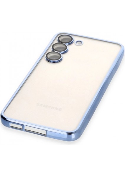 Samsung Galaxy S23 Plus Kılıf Lensli Silikon - Açık Mavi fırsatları