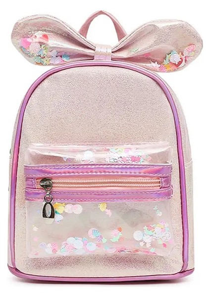 Yeni Çocuk Moda Çantası Şeffaf Payetler Sevimli Prenses Yay Sırt Çantası Kişiselleştirilmiş Isim Anaokulu Hafif Atıştırmalık Çantalar Renk: Pembe/boyut: Isim Yok (Yurt Dışından)