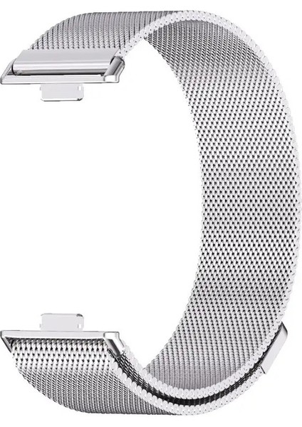 Huawei Için Kayış Fit 4/3/4 Pro Milanese Huawei Için Nefes Alabilen Bilek Bant Fit 4pro Strap Renk: Gümüş Manyetik / Boyut: Huawei Fit 3 (Yurt Dışından)