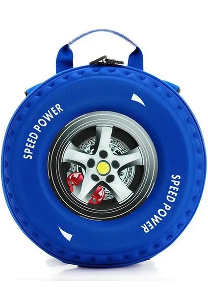 Güzel Çocuklar Küçük Sırt Çantası 3D Araba Lastik Çocukları Okul Çantası Eva Tekerlek Anaokulu Çanta Yaş 3-5 Erkek Kız Çocuk Kawaii Okul Çantası Renk: Mavi (Yurt Dışından)