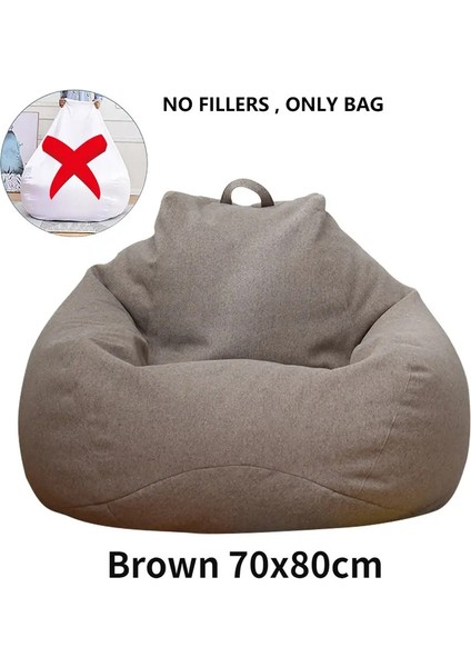 Tembel Kanepe Kapak Konforlu Büyük Fasulye Torbası Kapak Ev Yatak Odası Yetişkin Çocuklar Çocuklar Yumuşak Tatami Sandalyeler Kapaklar Beanbagscolor: Liner 70X80CM (Yurt Dışından)
