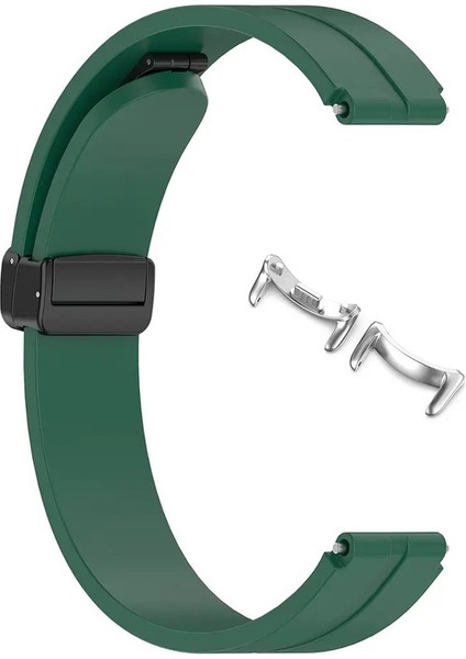 Manyetik Silikon Xiaomi Akıllı Band 9/ Mi Band 8 Bilezik Kadın Erkek Erkekler Esnek Yumuşak Sport Bilekliği: Siyah (Yurt Dışından)