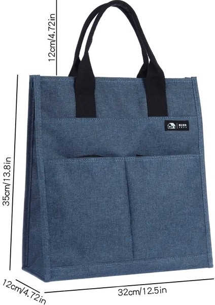 El Çapraz Modeli Oxford Tuval Evrak Çıkarımı Büyük Kapasiteli Bilgisayar Çıkış Moda Işi Tek Omuz Çantası Renk: Blue-A (Yurt Dışından)