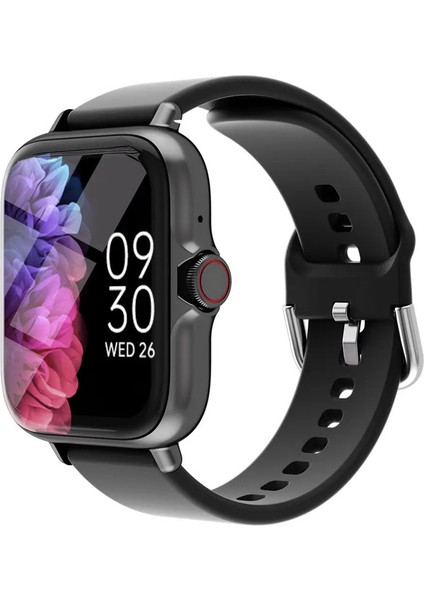 1.83 '' Mesaj ile Su Geçirmez Akıllı Saat, Iphone Android Renk Için Uyku Izleme Spor Pedometresi Bilgi Uyarıları: Siyah (Yurt Dışından)