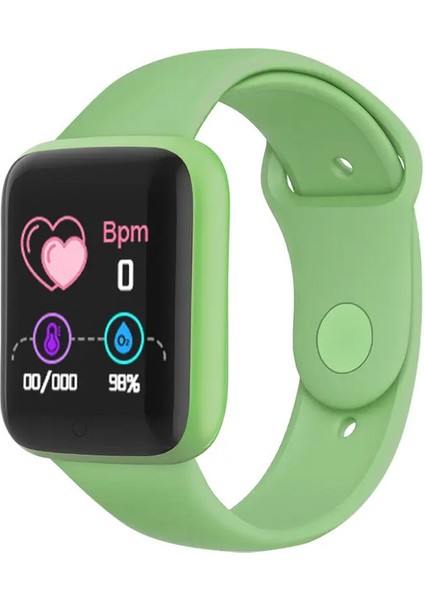 Çok İşlevli Akıllı Saat Erkekleri Kadın Bluetooth uyumlu bağlantılı telefon müziği fitness spor bileziği uyku monitörü Renk: Yeşil (Yurt Dışından)