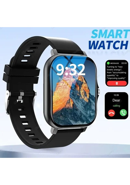Dropshipping 1.83 "dokunmatik Ekran Akıllı Izleme, Kablosuz Çağrı Müzik Kontrolü, Spor Modu, Android Iphonecolor ile Uyumlu: Siyah Tek Bant (Yurt Dışından)