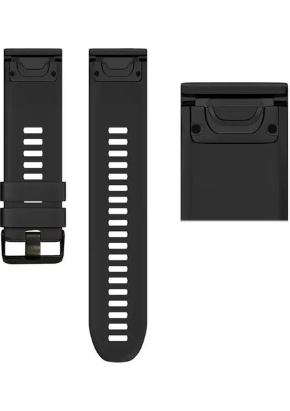 Garmin Fenix Için Silikon Spor Izleme Bandı Kayışı Fenix 6 6x 6s Pro 7 7x 5x 5s 3hr Forerunner 935 945 Akıllı Izle Hızlı Sürüm Correacolor: Siyah/boyut: 20MM Fenix 5s 6s (Yurt Dışından)