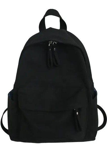 Koreli Moda Sırt Çantası Basit Büyük Kapasiteli Sırt Çantası Hırsızlık Anti-Hırsızlık Soxford Bezi Houlder Bag Okul Çantası Genç Kızlar: Siyah (Yurt Dışından)