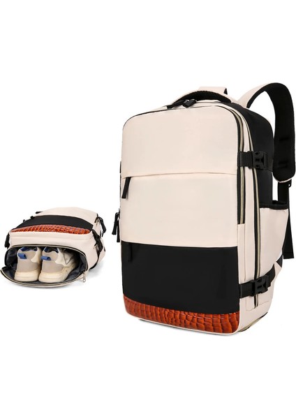 Büyük Kapasiteli Seyahat Sırt Çantası Çok Fonksiyonlu Dizüstü Öğretim Okul Çantası Açık Hava Sporları Gündüz Çantası Bagaj Çantası Ayakkabı ile Bölme: Koyu Mavi (Yurt Dışından)