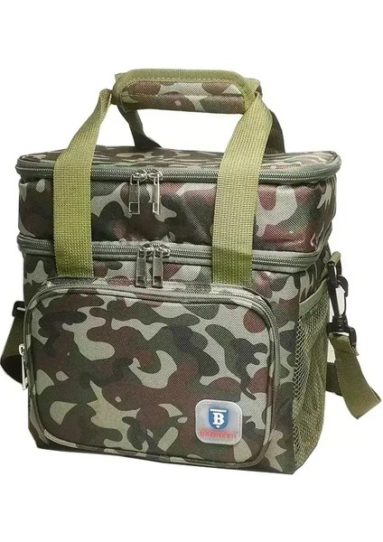 Bagneer Termal Öğle Çantası Kamp Piknik Yemekleri Soğutucu Çantalar Yalıtımlı Kılıf Su Geçirmez Ofis Okulu Öğle Yemeği Omuz Soğutma Boxcolor: CAMOUFLAGE27.5X25X18 (Yurt Dışından)