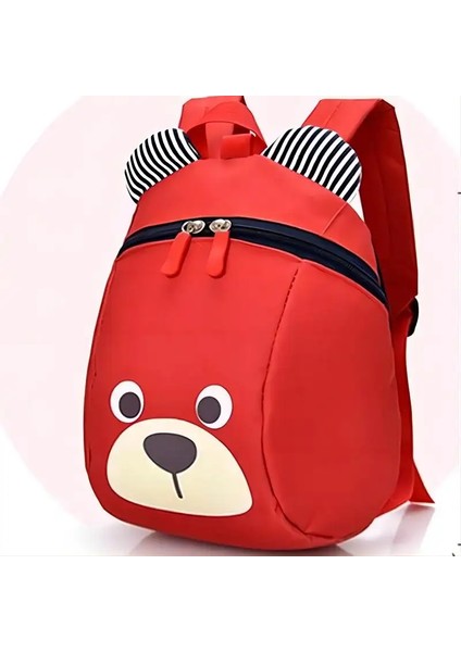 Çocuklar Güvenlik Tasması ile Yaşam Anti-Lost Sırt Çantası-Dalı Polyester Gider Çantası Okul Seyahati Için Geri, Ideal Noel Mevcut Rolor: Kırmızı (Yurt Dışından)