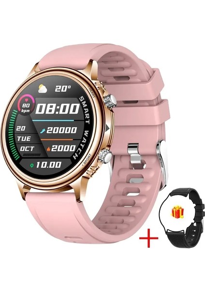 Yeni Erkek Kadınlar Akıllı Izle Android Ios Telefon IP67 Su Geçirmez Spor Bilek Bluetooth Çağrı Uyku Sağlığı Izleme Akıllıwatchcolor: Altın Pembe (Yurt Dışından)