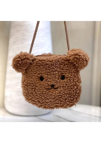 2024 Yeni Kadınler Messenger Çantı Gılder Kararlık Bear Peluş Tek Omuz Çantası Çocuklar Sevimli Tavşan Satchelcolor: Ayı (Yurt Dışından)